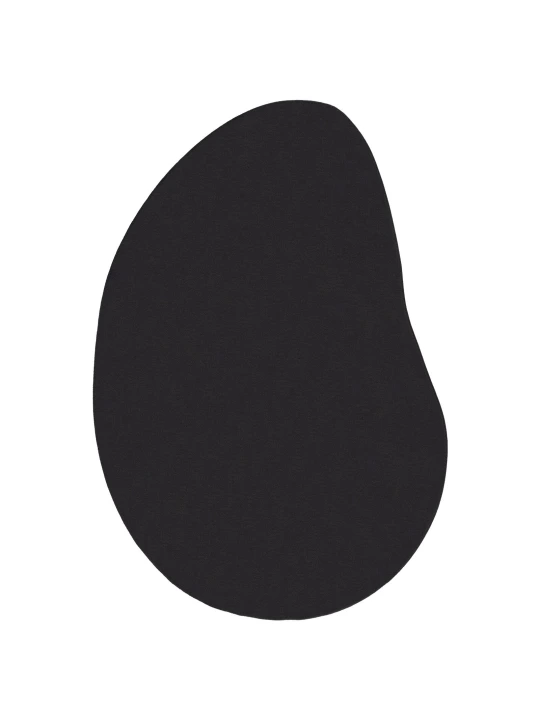 Kusový koberec černý 80x150 cm polyester protiskluzový