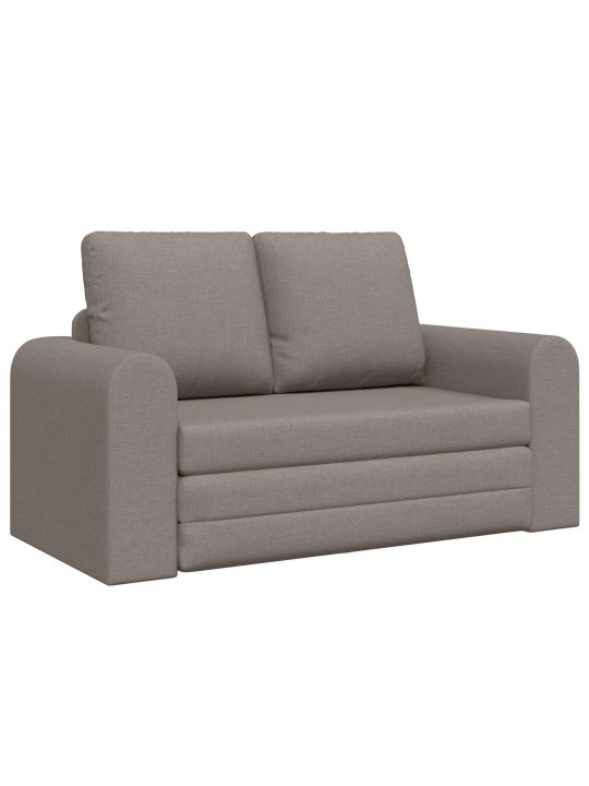Podlahová pohovka 2 v 1 taupe 148x71x83 cm tkanina
