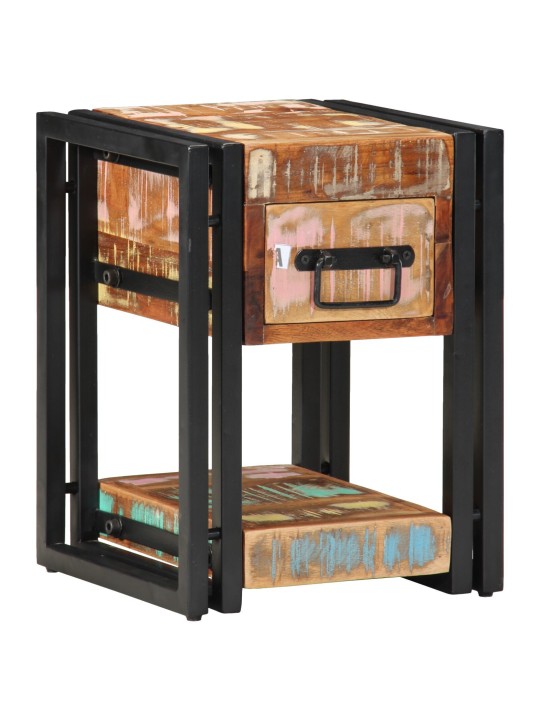 Noční stolky 2 ks 40x40x40 cm masivní recyklované dřevo