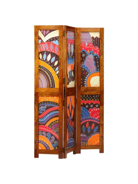 Odstínění prostoru 3 panely medově hnědé 35x1.5x160 cm z masivu akácie