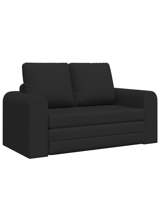 Podlahové sofa postel 2 v 1 černá 148x71x83 cm tkanina