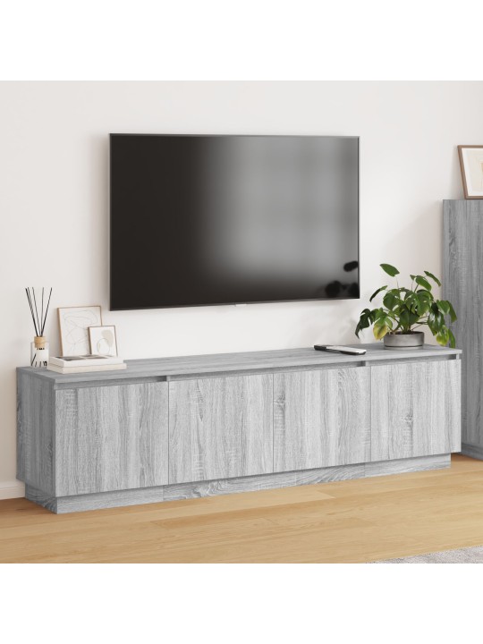 Tv skříň s led šedá sonoma 180x38x49 cm inženýrské dřevo