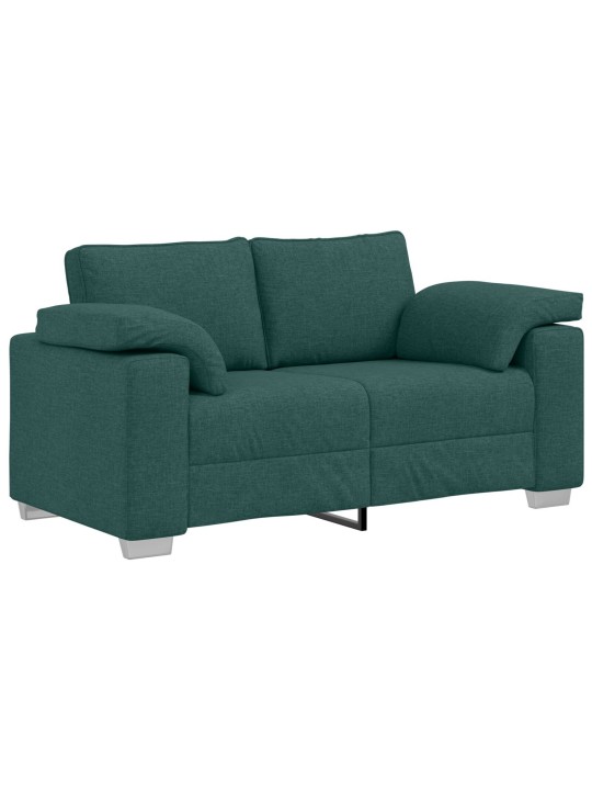Pohovka pro dva tmavě zelená 120 cm tkanina od