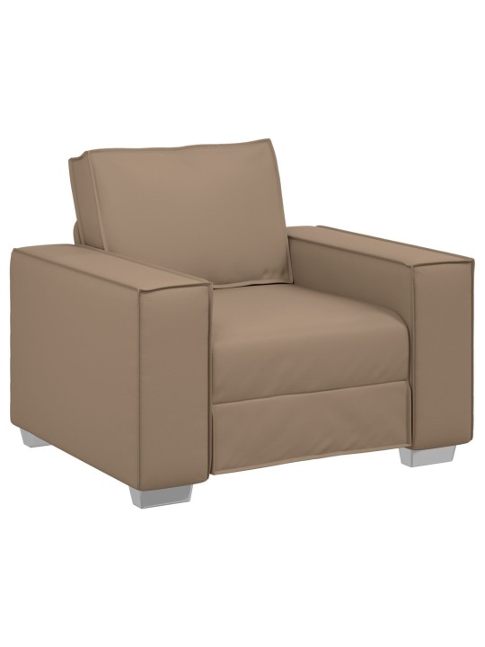 Křeslo cappuccino 59 cm z umělé kůže