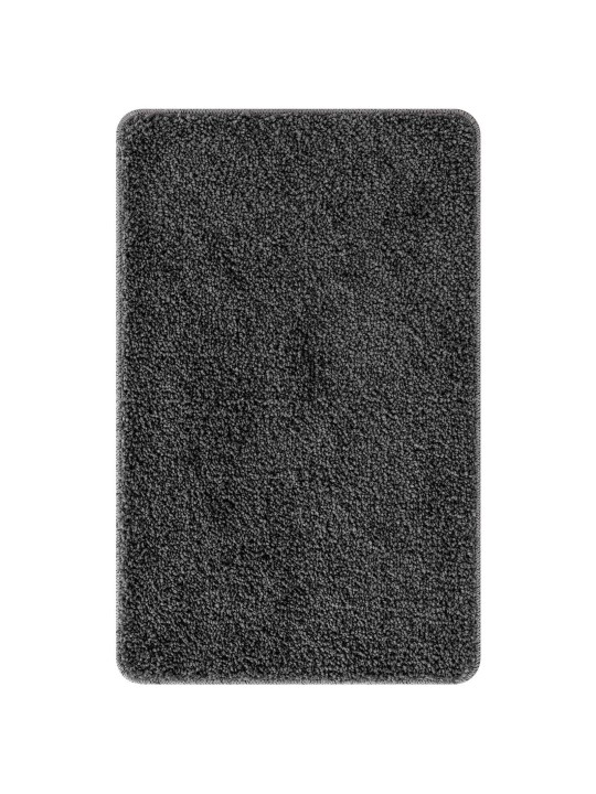 Koupelnová předložka obdélníková tmavě šedá 50x80 cm polypropylen protiskluzová