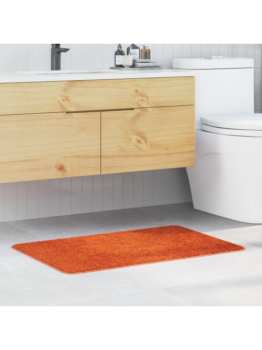 Koupelnová předložka obdélníková oranžová 60x90 cm polypropylenová protiskluzová