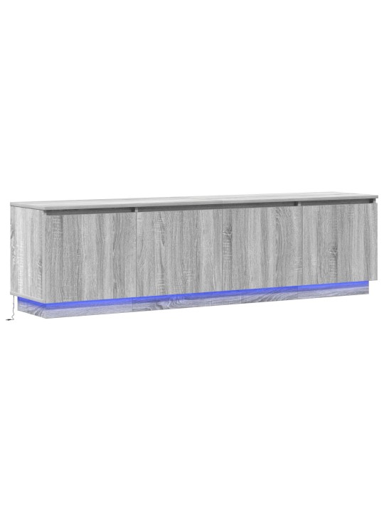 Tv skříň s led šedá sonoma 180x38x49 cm inženýrské dřevo
