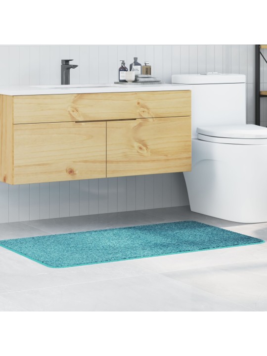 Koupelnová předložka oblá turquoise 70x120 cm polypropylen protiskluzová
