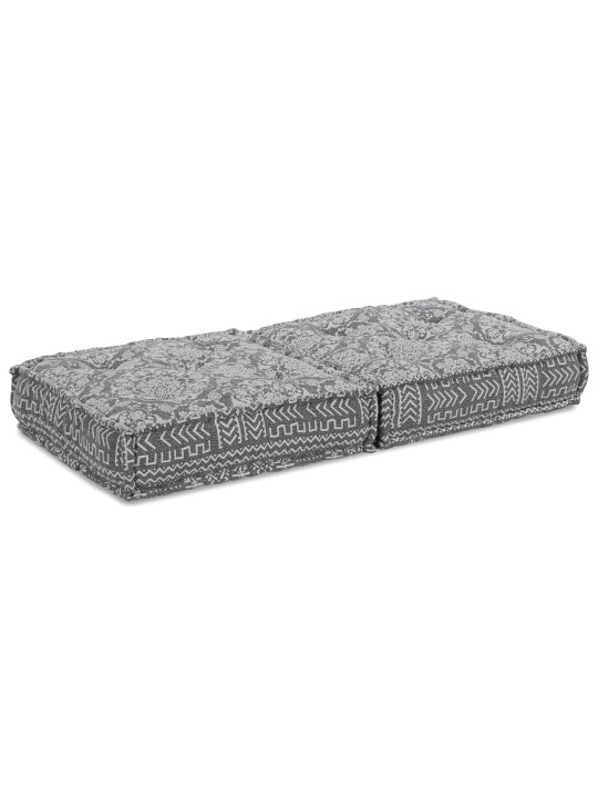 Modulární puf světle šedý 70x70x36 textil