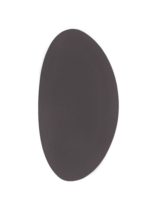 Koberce antracit polyester 80 x 150 cm akcentové koberce oválný