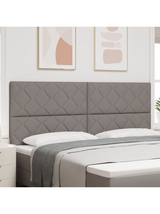 Čelo postele design diamantových bloků taupe 200 cm textil