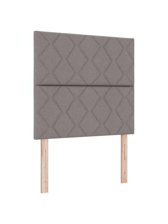 Čelo postele s designem diamantových bloků hnědošedé 100 cm tkanina, čelo postele s designem diamantových bloků hnědošedé 200 cm tkanina