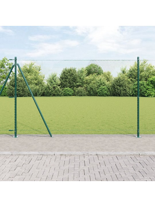 Oplocení set sada 2 zelená ocel, pvc 25 x 1,5 m odolné