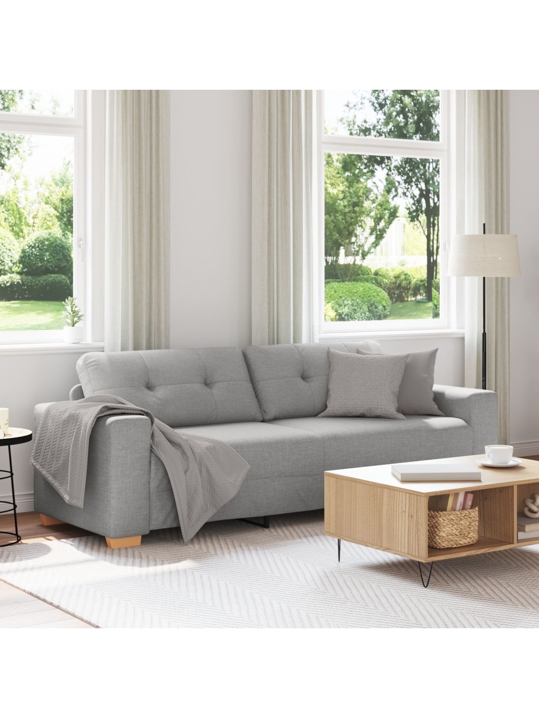 3-místná pohovka cloud grey 180 cm, látka