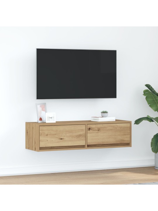 Tv skříň artisan dub 100x31x25,5 cm kompozitní dřevo