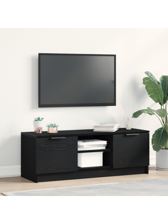 Tv skříň černý dub 102x35x36,5 cm z inženýrské dřevo
