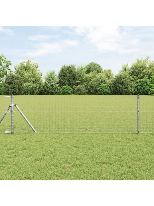Plotové sloupky 26 kusů ø32 mm 120 cm pozinkovaná ocel