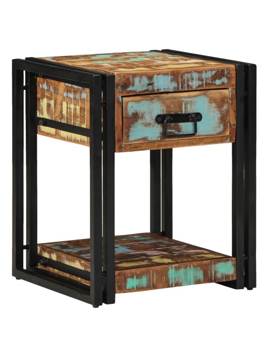 Noční stolky 2 ks 40x40x50 cm masivní recyklované dřevo