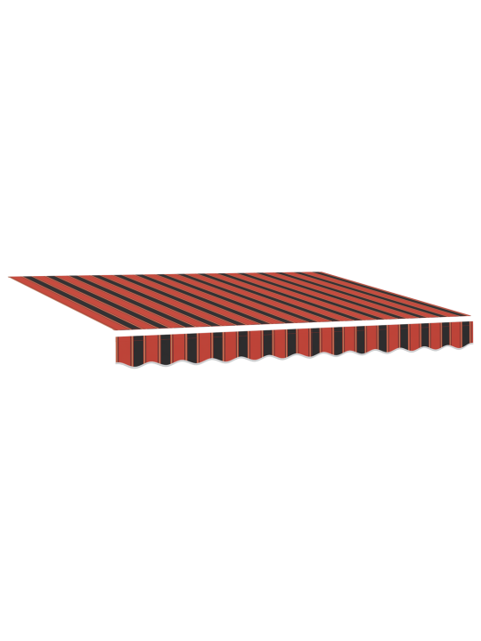 Automatická výsuvná markýza oranžová a hnědá 300x250 cm