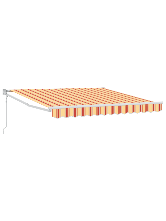 Automatická vysouvací markýza žlutá a oranžová 300x250 cm