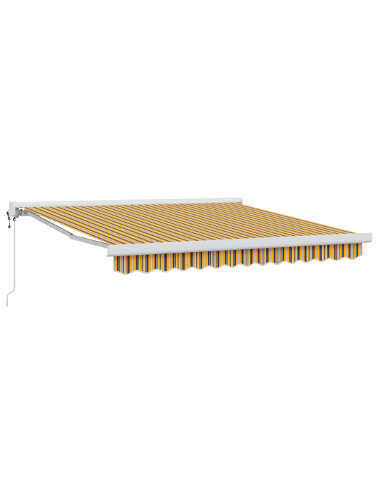 Automatická zasouvací markýza s pruhy 300x250 cm