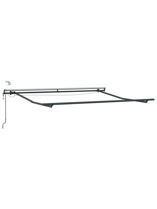Automatická zasouvací markýza s led v zelené a žluté, 300x250 cm, náhradní tkanina pro markýzu 3x2,5 m v zelené a žluté