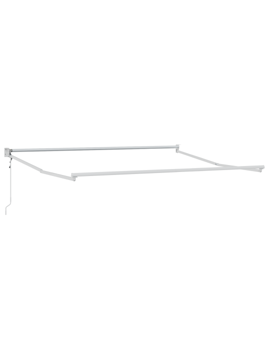 Automatická výsuvná markýza oranžová a hnědá 350x250 cm
