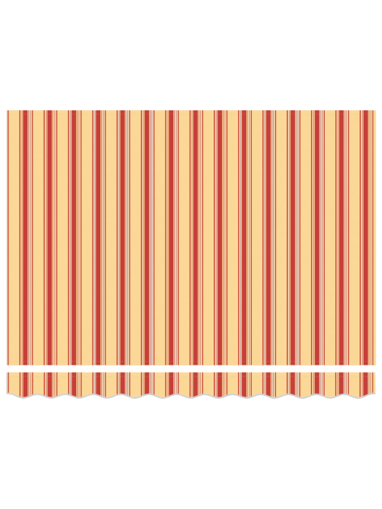 Manuální výsuvná markýza s led, žlutá a oranžová, 350x250 cm