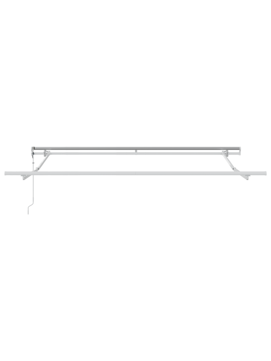 Automatická výsuvná markýza v červené a bílé pruhované barvě 350x250 cm
