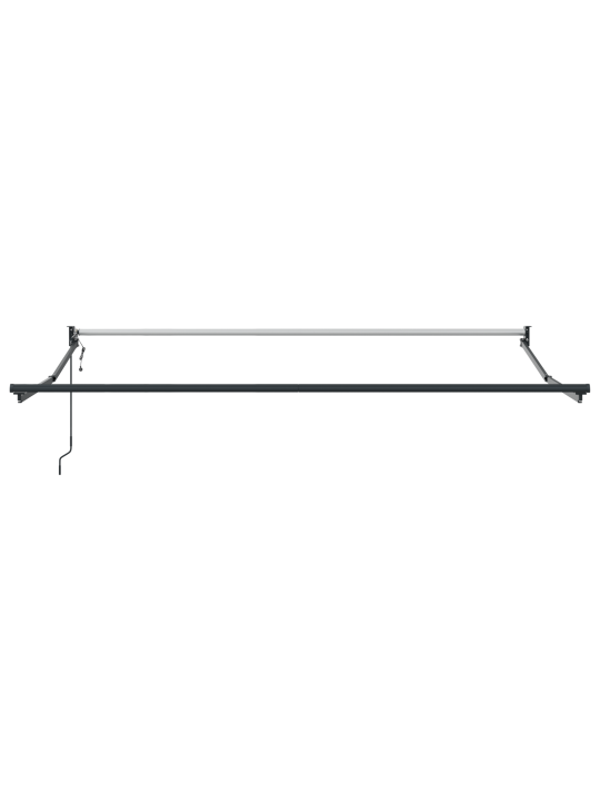Automatická výsuvná markýza červené a bílé pruhy 350x250 cm