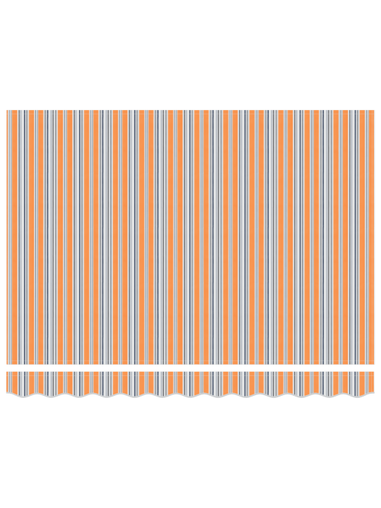 Manuální retrační markýza s led vícebarevné pruhy 350x250 cm