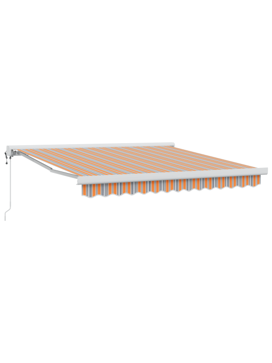 Automatická zasouvací markýza s pruhy 350x250 cm