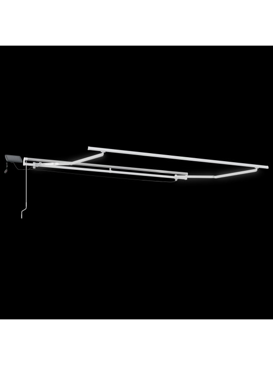 Manuální výsuvná markýza s led vícebarevným pruhem 350x250 cm