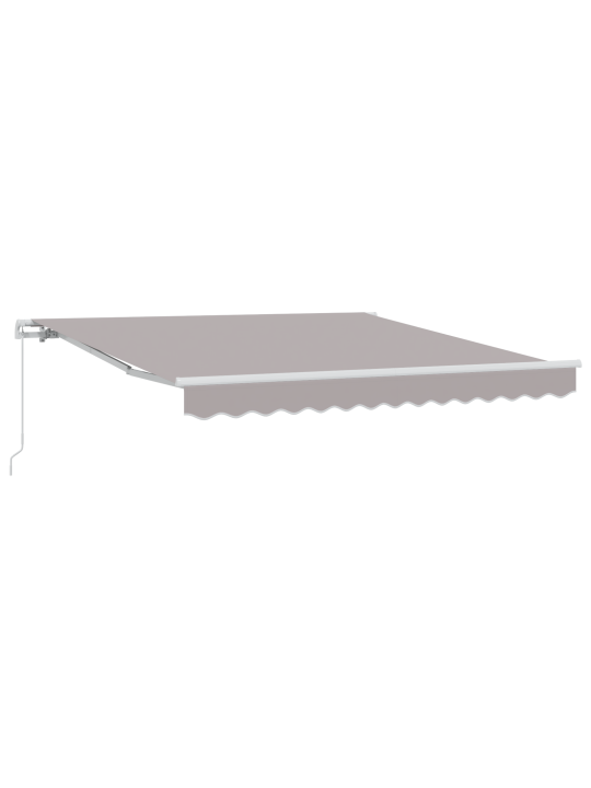Ruční zasouvací markýza světle šedá 350x250 cm