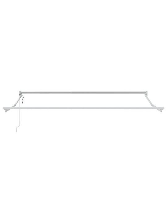 Automatická výsuvná markýza zelená a žlutá 350x250 cm, materiál pro výměnu markýzy pro rám 3.5x2.5 m zelená a žlutá