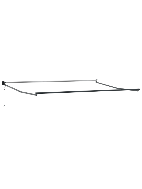 Automatická výsuvná markýza oranžová a hnědá 400x300 cm