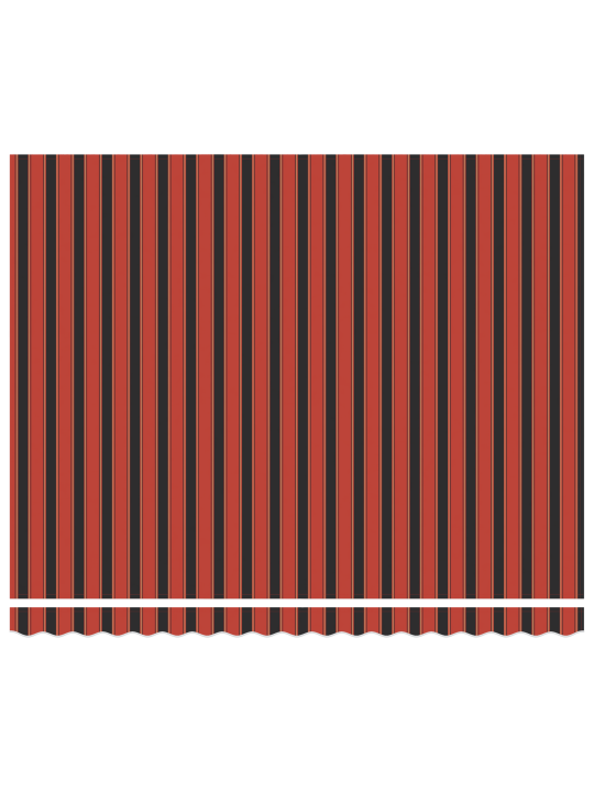 Automatická výsuvná markýza oranžová a hnědá 400x300 cm