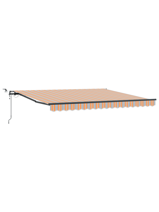 Automatická výsuvná markýza s led vícebarevným pruhem 400x300 cm