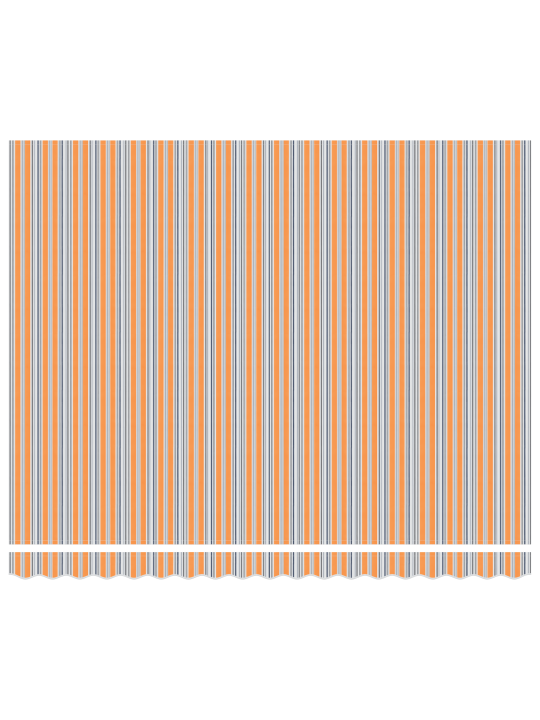 Ruční výsuvná markýza vícbarevné pruhy 400x300 cm