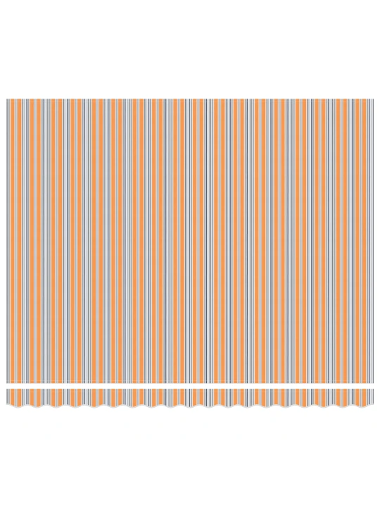 Ruční výsuvná markýza vícbarevné pruhy 400x300 cm