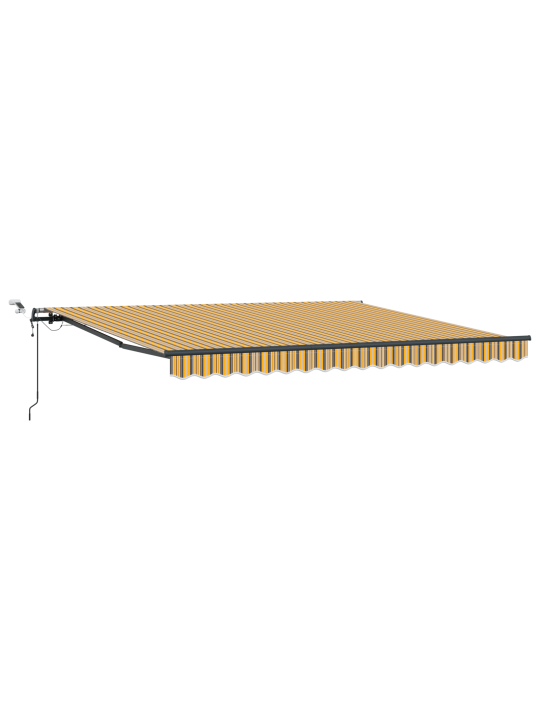 Automatická výsuvná markýza s led vícenásobným pruhem 400x300 cm