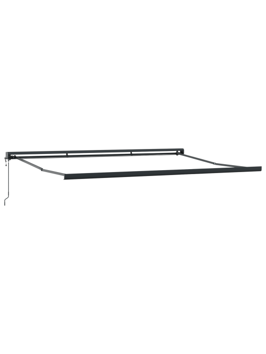 Automatická skládací markýza zeleno-bílá 400x300 cm, náhradní látka pro markýzu 4x3 m zeleno-bílá