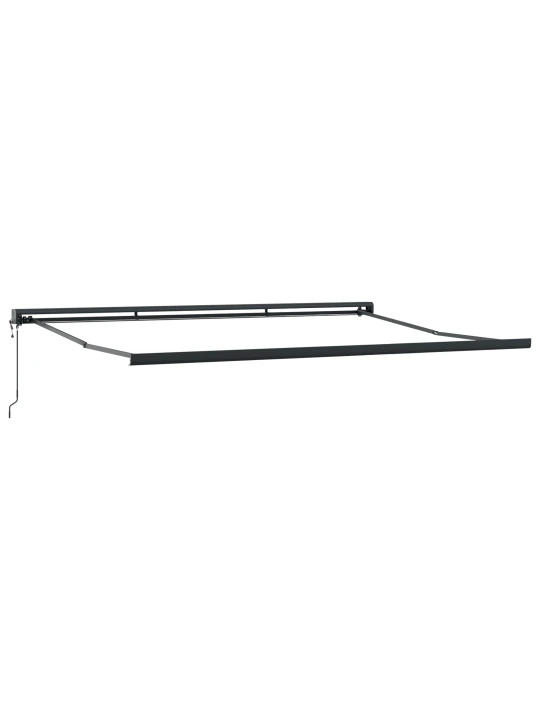 Automatická skládací markýza zeleno-bílá 400x300 cm, náhradní látka pro markýzu 4x3 m zeleno-bílá