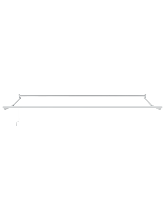 Ruční výsuvná markýza bílá 450x300 cm, náhradní tkanina pro markýzu 4,5x3 m bílá