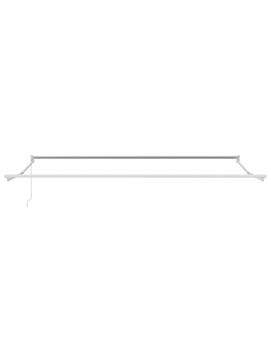 Ruční výsuvná markýza bílá 450x300 cm, náhradní tkanina pro markýzu 4,5x3 m bílá