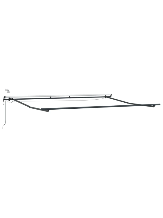Automatická výsuvná markýza s led červeným a bílým pruhem 450x350 cm