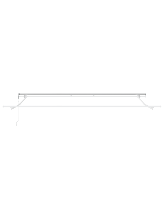 Automatická zasouvací markýza s červeným a bílým pruhem 500x300 cm