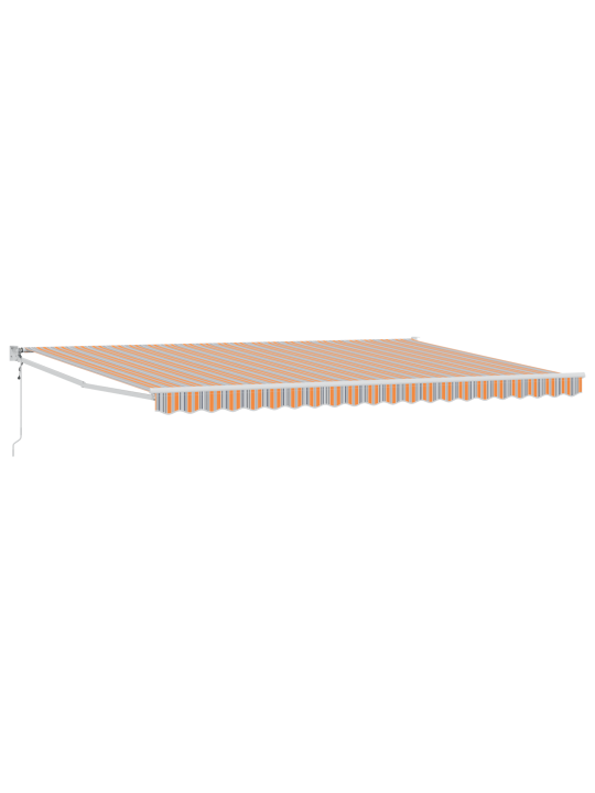 Automatická výsuvná markýza vícero pruhů 500x300 cm