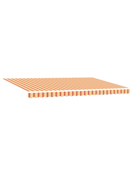 Manuální výsuvná markýza s led žlutá a oranžová 500x350 cm