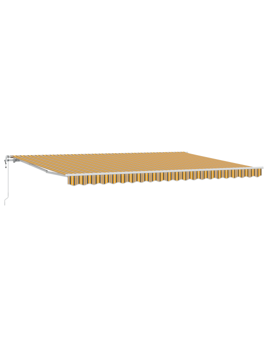 Automatická výsuvná markýza s pruhy ve více než jedné barvě 500x350 cm